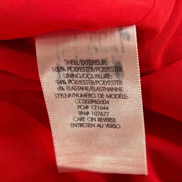 Alice + Olivia Red Floral Mini Dress Size 14 Boho Sleeveless Sundress - Picture 10 of 11